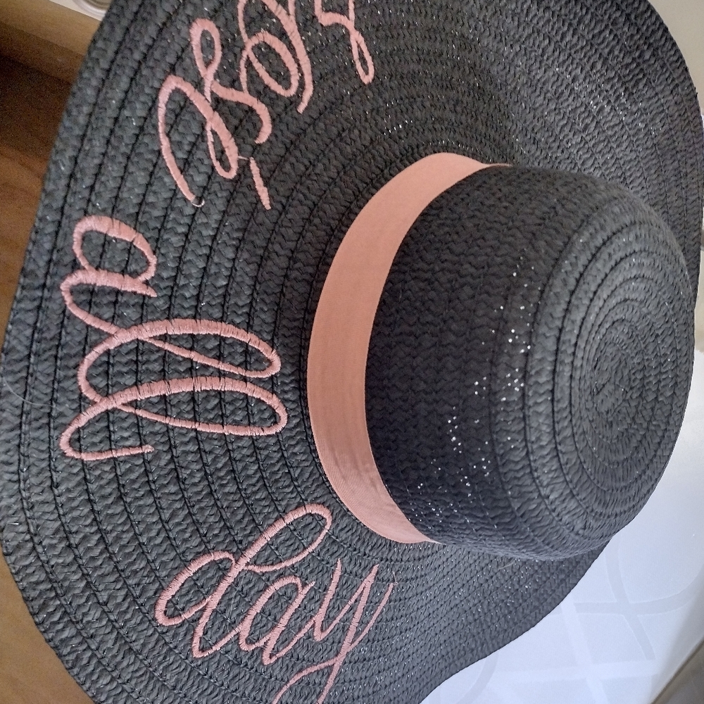 Women Sun Hat. Black Sun Hat. New